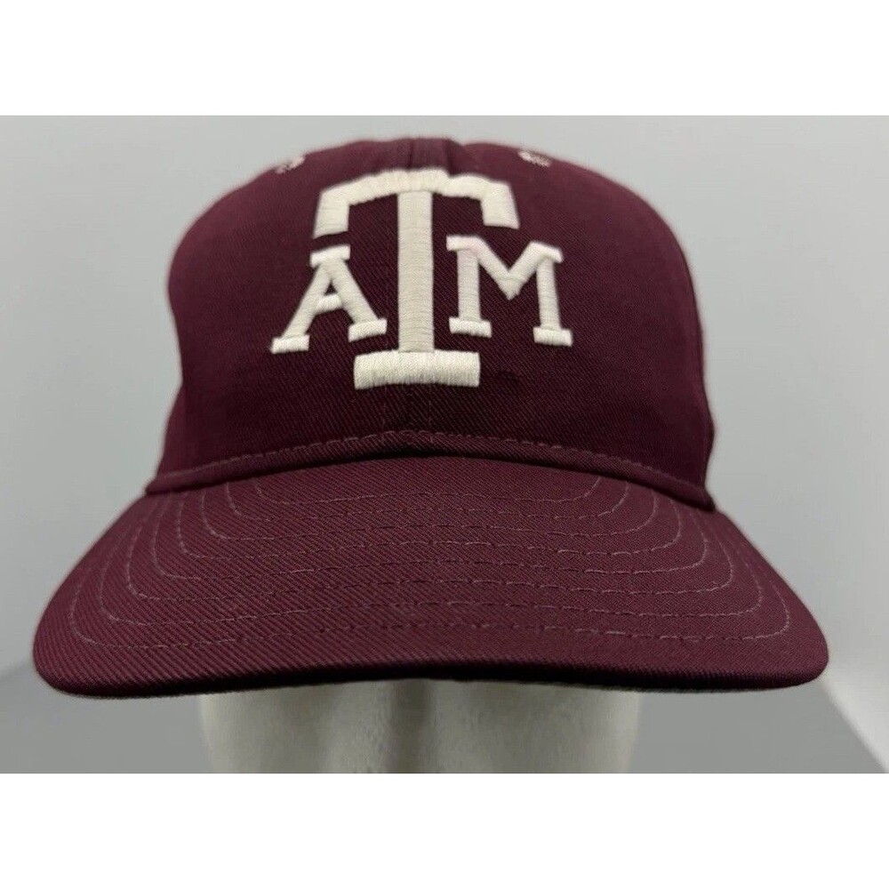 Vintage Texas AM Aggies fitted Size 7 NCAA Pro Line Hat Fort Worth Made In USA